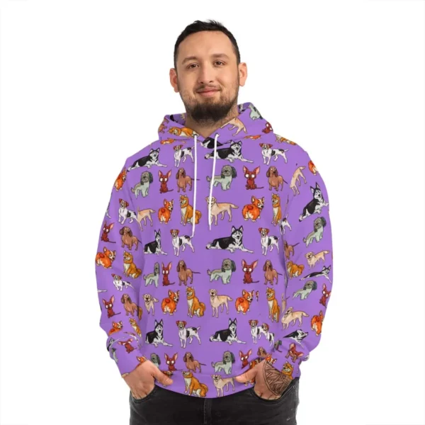 Exclusive Dog Breed All-Over Print Hoodie - Men
