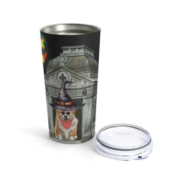 Corgi Halloween Tumbler – Open