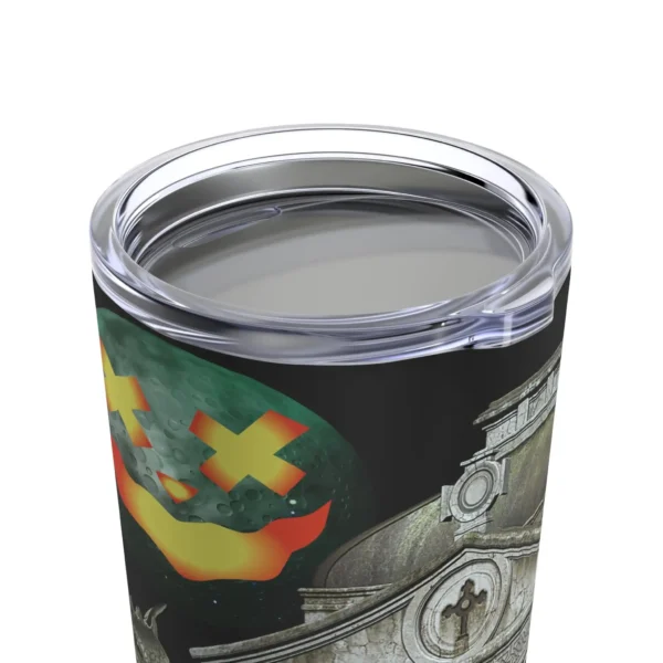 Spooky Frenchie Black Tumbler