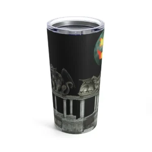 Witchy Corgi Halloween Tumbler - Back