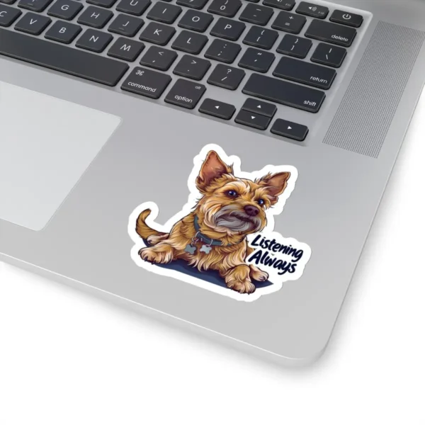 Yorkshire Terrier Puppy Sticker - Listening Always