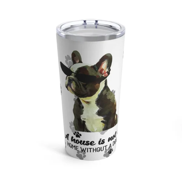 French Bulldog Tumbler Frenchie - white