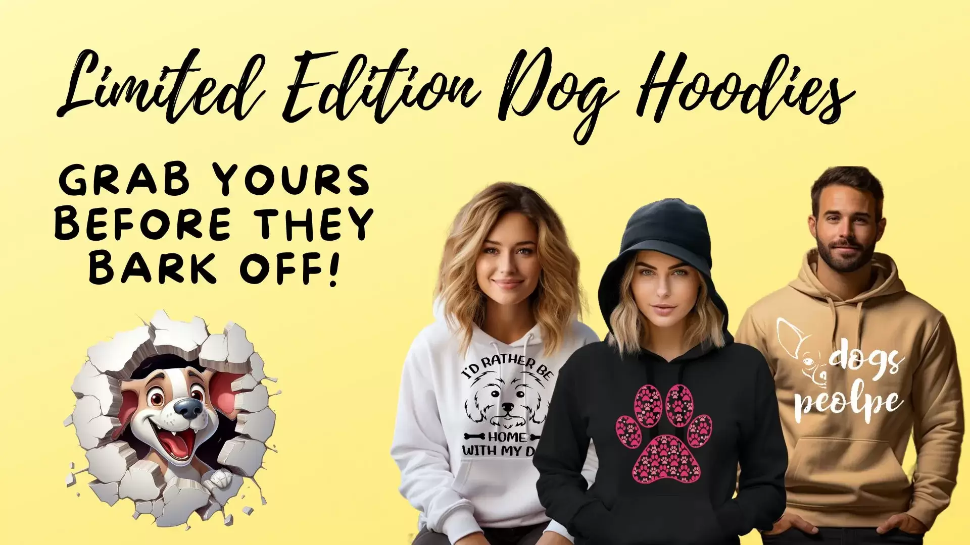 Limited Edition Dog Hoodies-Wagging Woofs